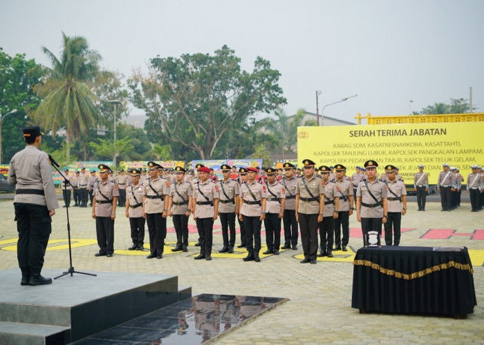 Sejumlah Pejabat dan Kapolsek Polres OKI Dimutasi, Tingkatkan Kualitas Pelayanan ke Masyarakat