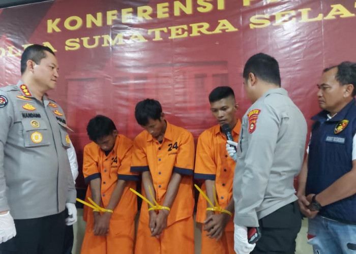 Tampang Tiga Pelaku yang Bunuh Sopir dan Bakar Truk di Ogan Ilir, Motifnya?