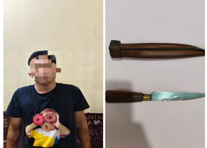 Tusuk Tetangga dengan Sajam 5 Kali, Pelajar di Ogan Ilir Ditangkap Polsek Tanjung Raja