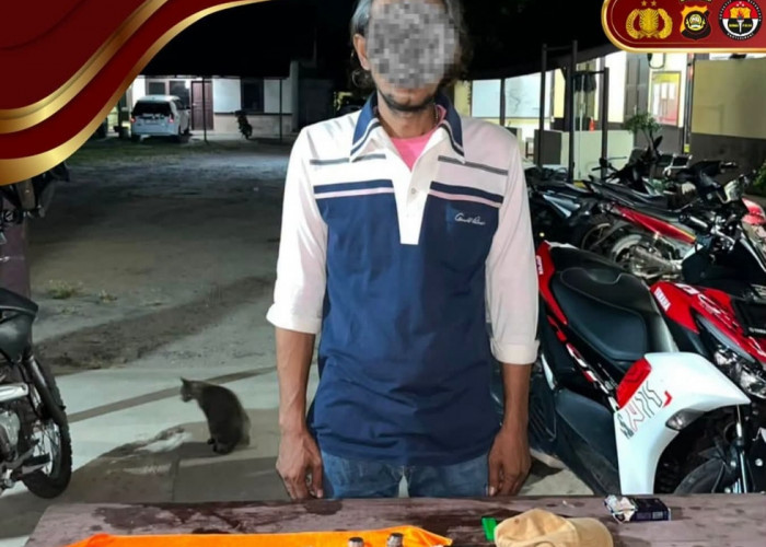 Lakukan Pungli Terhadap Truk di Jembatan Sungai Pinang Ogan Ilir, Pria Resedivis Diamankan Polsek Tanjung Raja