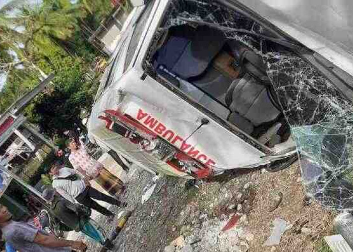 Polisi Beberkan Penyebab Ambulans yang Bawa Nenek 109 Tahun Alami Kecelakaan di Jalinsum Muratara