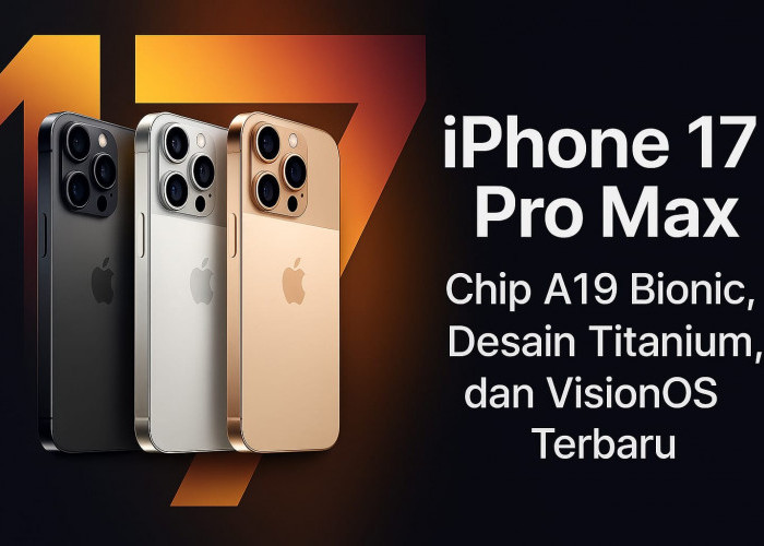 iPhone 17 Pro Max: HP Premium dengan Chip A19 Bionic, Desain Titanium dan VisionOS Terbaru