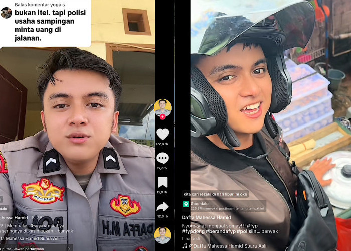 Bukan Intel, Polisi Ganteng Gorontalo Ini Beneran Jualan Siomay Diluar Jam Dinas, Ternyata Ini Alasannya Guys?