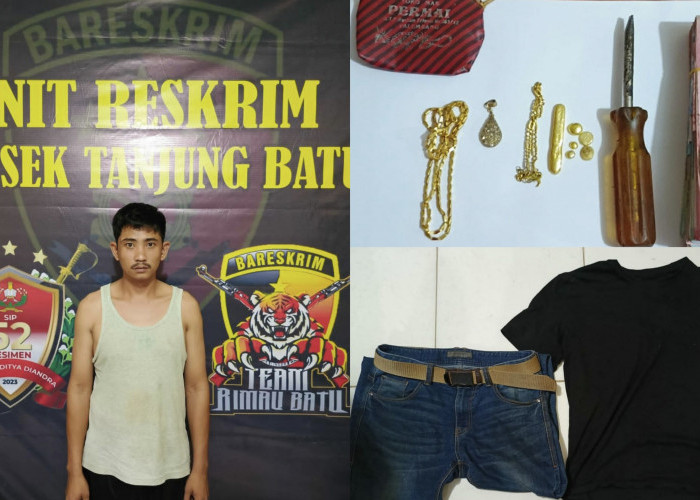 Pencuri Emas dan Uang di Ogan Ilir, Berhasil Diamankan Polsek Tanjung Batu Kurang dari 24 Jam