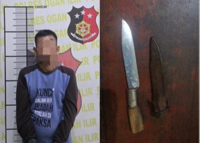 Petani Asal Muara Enim Terjaring Razia di Jalan Desa Bakung Ogan Ilir, Bawa Sajam yang Disimpan di Pinggang