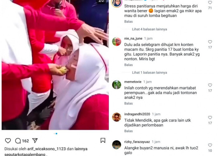 Miris, Beredar Video Warga Merayakan HUT RI Dengan Lomba Makan Pisang Nyeleneh, Berujung Hujatan