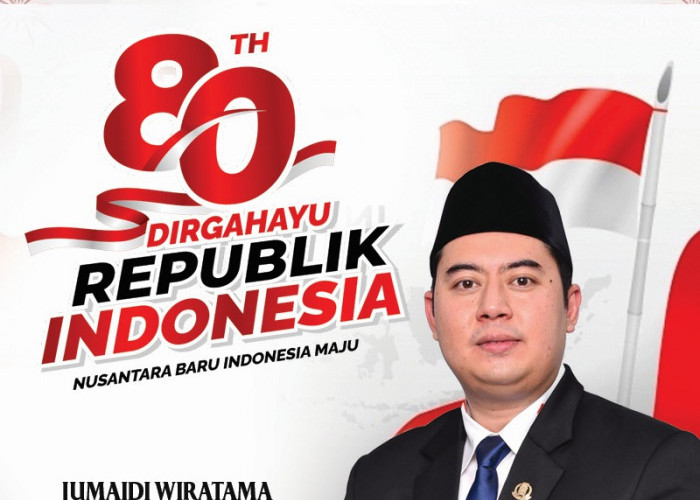Jumadi Wiratama Anggota DPRD Palembang Sekretaris Fraksi PAN Mengucapkan Dirgahayu Republik Indonesia ke-80