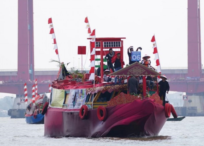 Festival Perahu Bidar 2024, Adu Ketangkasan Spektakuler di Atas Sungai Musi