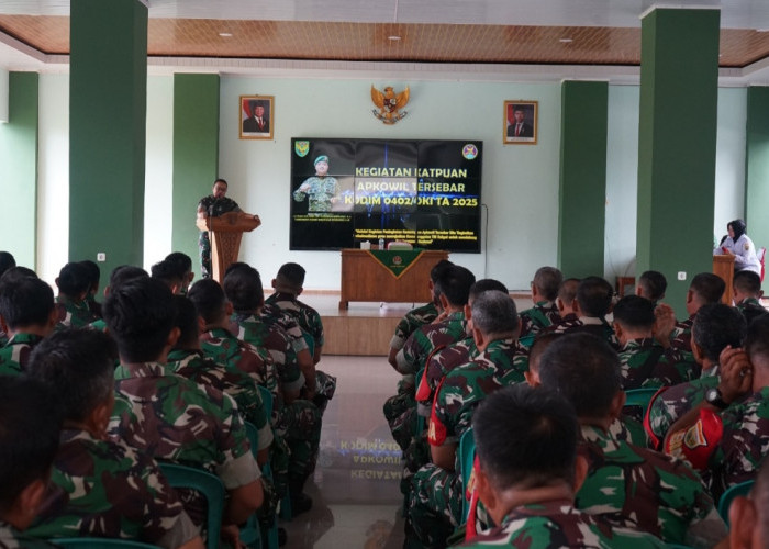 Prajurit Kodim 0402/OKI Ikuti Apkowil, Tingkatkan Kemampuan Bertugas di Lapangan