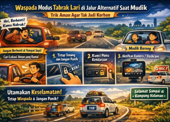 Waspada Modus Tabrak Lari di Jalur Alternatif Saat Mudik: Ini 7 Trik Aman Agar Tak Jadi Korban