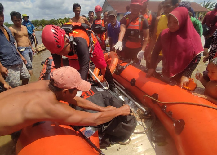 Korban Perahu Getek yang Hilang Tenggelam di Rantau Bayur Ditemukan Tim SAR Gabungan Tersangkut di Jaring 