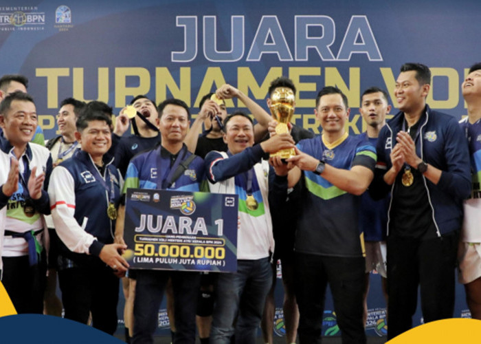 Jawa Timur Juarai Final Voli Menteri ATR/BPN Cup 2024, AHY: Sportivitas dan Sinergi Kunci Kesuksesan