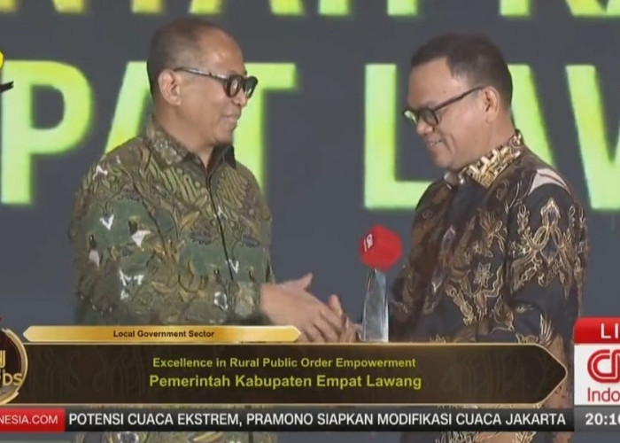 Luar Biasa, Empat Lawang Raih Penghargaan Excellence in Rural Public Order Empowerment di CNN Indonesia Awards