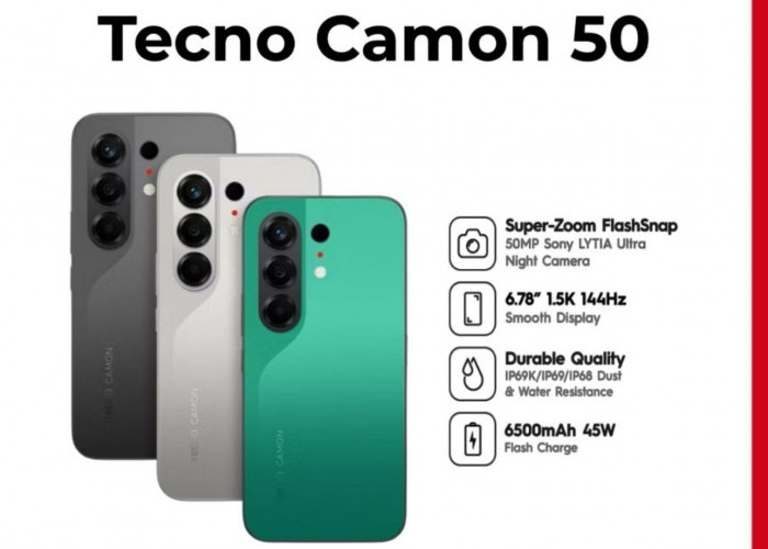Tecno Hadirkan Tecno Camon 50 4G, Smartphone Mid-Range Rasa Flagship