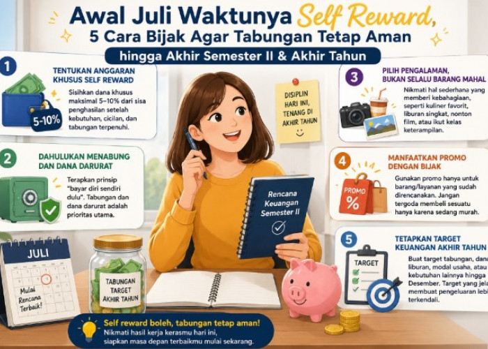 Awal Juli Waktunya Self Reward, Simak 5 Cara Bijak Agar Tabungan Tetap Aman Hingga Akhir Tahun