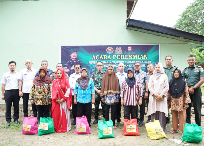 Komitmen TNI Tingkatkan Kesejahteraan Masyarakat, Kodim 0402/OKI Vicon Peresmian RTLH