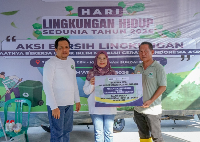 Aksi Bersih Kampung Sehati, Pusri Palembang Ubah Sampah 
