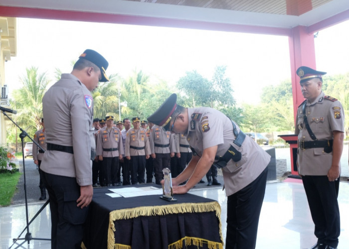 Polres OKI Sertijab Kapolsek Lempuing dan Pelantikan Kapolsek Pedamaran Timur