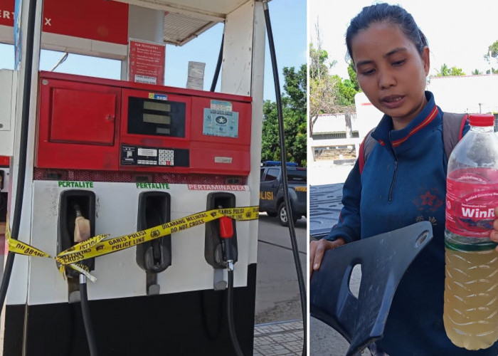 Usai Isi Pertalite di SPBU Patih Galung Prabumulih, Puluhan Sepeda Motor Mogok di Jalan, Tangki Berisi Air