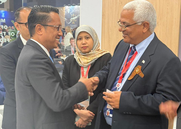 Menteri Hukum RI Supratman Andi Agtas Tegaskan Transformasi Digital Hukum di Forum Hukum Internasional Rusia