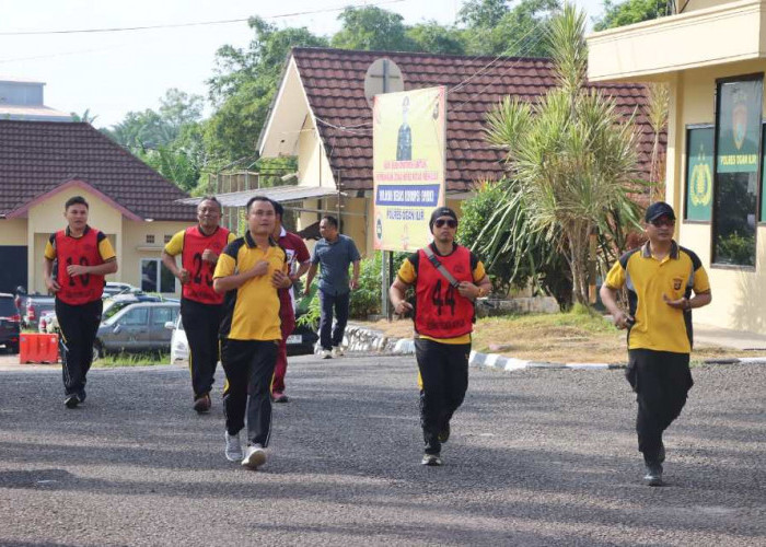 Deteksi Dini Kondisi Kesehatan Personel, Polres Ogan Ilir Gelar Kesamaptaan Jasmani Berkala
