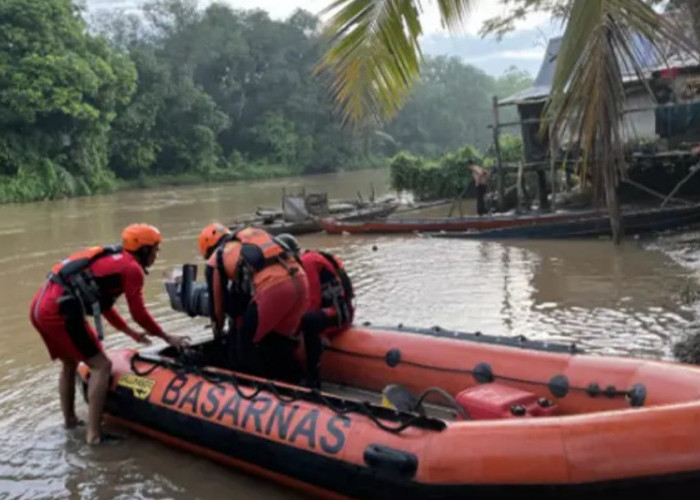 Liburan ke Desa Bocah Tenggelam di Sungai Komering, SAR Lakukan Pencarian