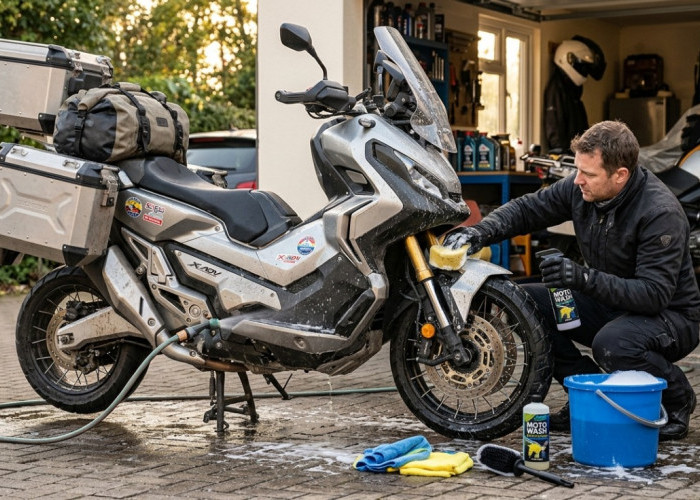 Baru Pulang Perjalanan Jauh? Begini Cara Mencuci Motor Matik yang Benar Agar Mesin Tetap Halus dan Nyaman