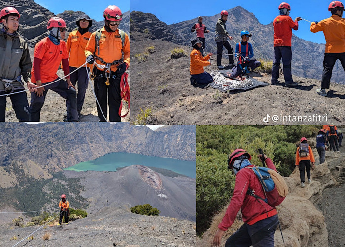 Drone Termal Tim SAR Tangkap Tubuh Pendaki Remaja Asal Jakarta Jatuh Ke Jurang Gunung Rinjani, Kondisinya?