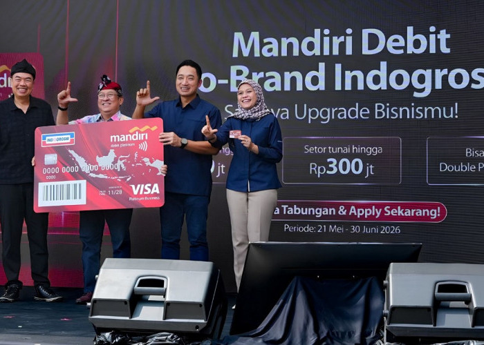 Bank Mandiri dan Indogrosir Luncurkan Kartu Mandiri Debit Co-Brand, Dukung Kemudahan Transaksi Pelaku Usaha