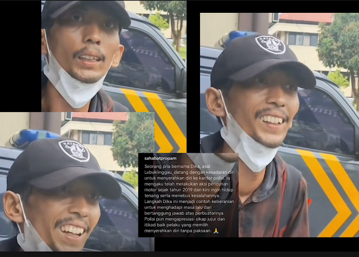 Viral, Pria Serahkan Diri di Polres Lubuklinggau, Pengakuannya Pernah Maling Motor Tahun 2019   