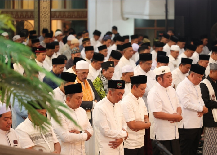 Kapolda Sumsel, Gubernur Herman Deru, dan Pangdam Tutup Safari Ramadhan di Griya Agung