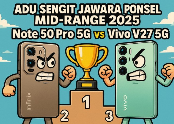 Adu Sengit Jawara Ponsel Mid-Range 2025: Infinix Note 50 Pro 5G vs Vivo V27 5G, Siapa Paling Unggul?