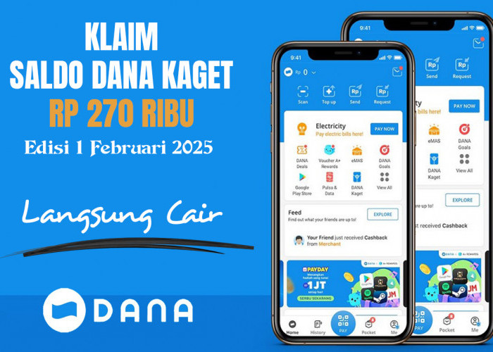 Cuma Hari Ini! Saldo DANA Gratis Rp270 Ribu Cair Tanpa Syarat, Awas Kehabisan Kuotanya