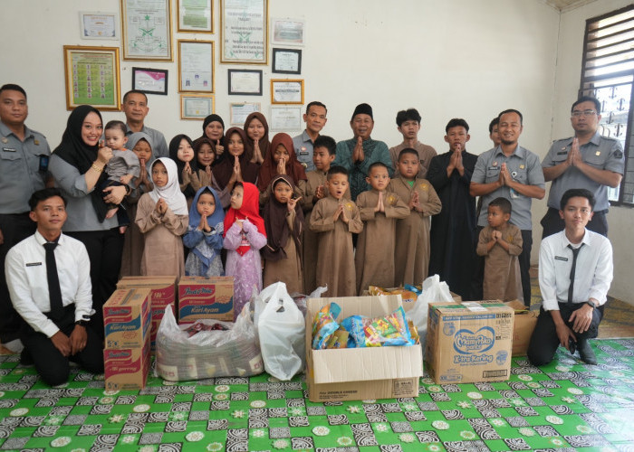 Tebarkan Kebaikan Semarak Hari Pengayoman, Kemenkum Sumsel Santuni Panti Asuhan Raihan