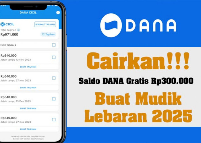 Cairkan Saldo DANA Gratis hingga Rp300.000 Buat Mudik Lebaran, Tekan Amplop DANA Kaget