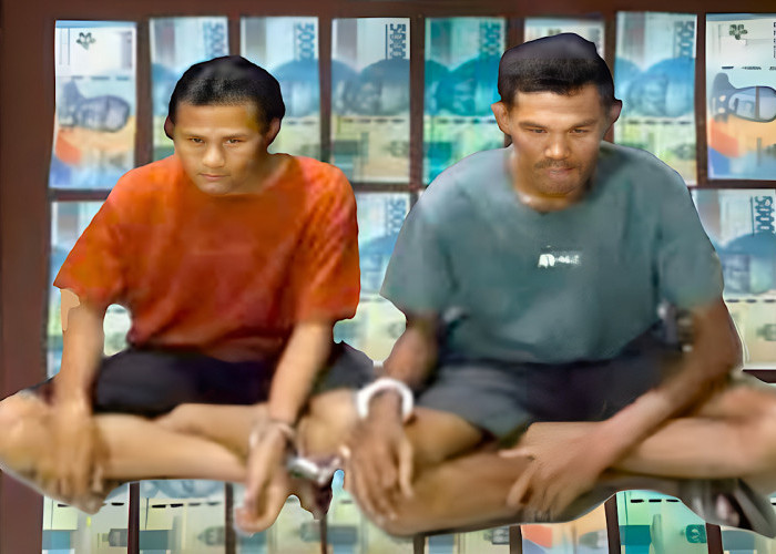 Ini Modus Peredaran Uang Palsu di Ogan Ilr, Pelaku Santroni Warung-warung Target Rp1 Juta per Hari