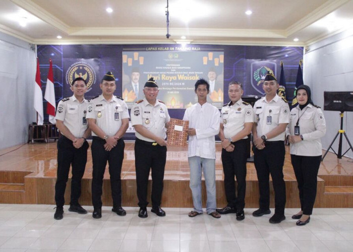 Hari Raya Waisak Tahun 2026, Seorang Warga Binaan Lapas Tanjung Raja Terima Remisi Khusus