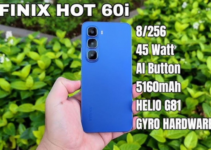 Infinix HOT 60i, HP 1 Jutaan dengan RAM Besar, Desain Ramping dan Fitur AI Paling Lengkap! Ini Spesifikasinya