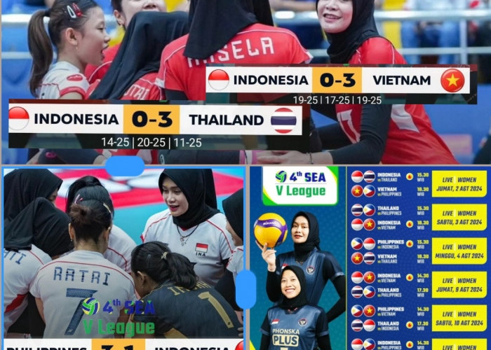 Tren Negatif Berlanjut, Tim Voli Putri Indonesia Gagal di Leg 1 SEA V.League 2024 Siap-siap Leg 2 