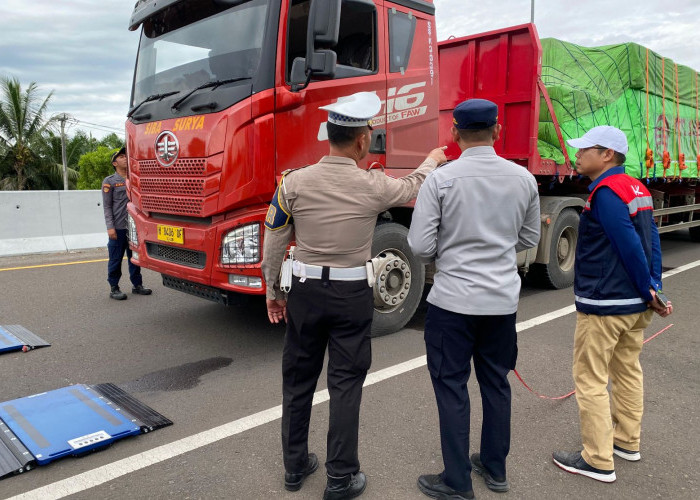 45 Truk ODOL Terjaring Operasi di 3 Ruas Tol Trans Sumatera, Terbanyak di Palindra dan Indraprabu