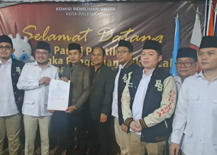 Partai Gerindra Kota Palembang Daftarkan 50 Bacaleg, Target Raih 8 Kursi Legislatif 