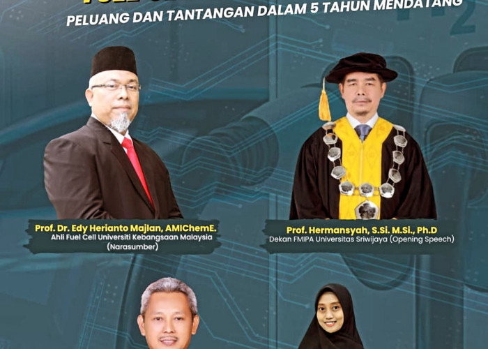 Ilmuwan Top Dunia Prof Edy Herianto Majlan Sampaikan Kuliah Umum Teknologi Hidrogen di FMIPA Unsri