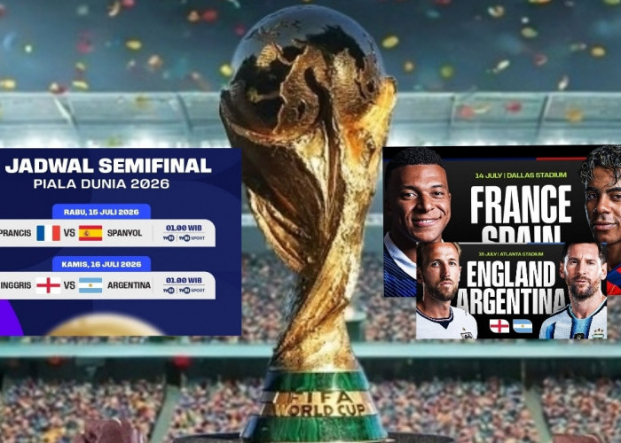 Semifinal Rasa Final Piala Dunia 2026, Inggris Bertemu Argentina, Prancis Lawan Spanyol