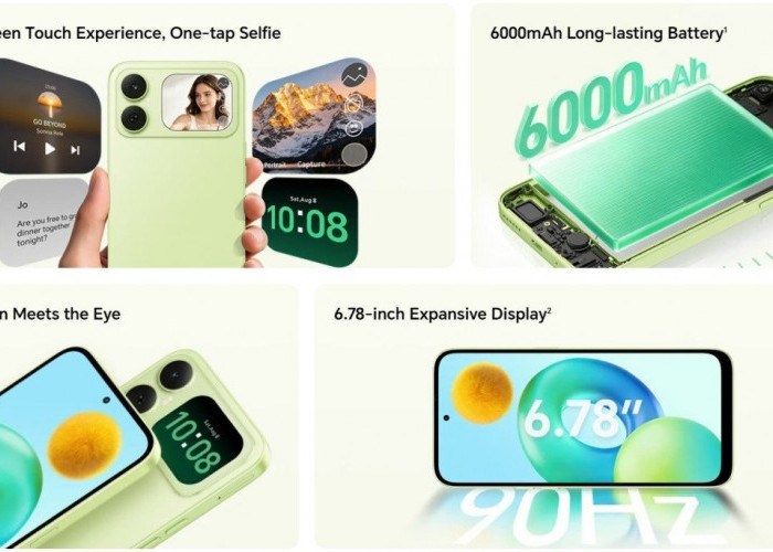 HONOR Play20C Resmi Meluncur, HP dengan Layar Sekunder Multifungsi 