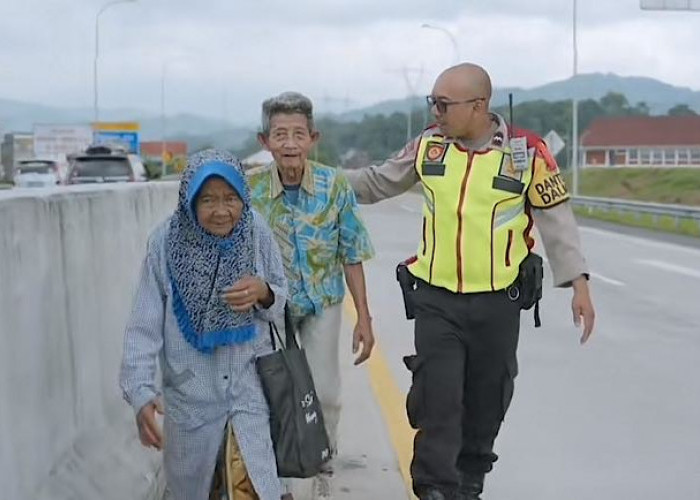 Info Polres Sumedang: Sepasang Lansia Nekat Telusuri Jalan Tol Kangen Sama Cucu Sudah Kumpul Sama Keluarganya 