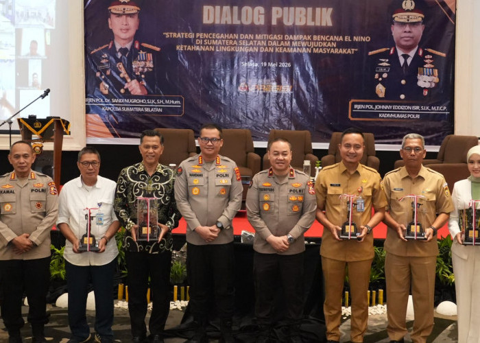 Antisipasi Kemarau Ekstrem 2026, Polda Sumsel Gelar Dialog Publik Mitigasi El Nino