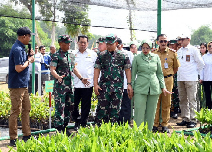 Danrem 044/Gapo Dampingi KASAD Jenderal TNI Dr Dudung Abdurachman Launching Desa Agrowisata Tekno-44