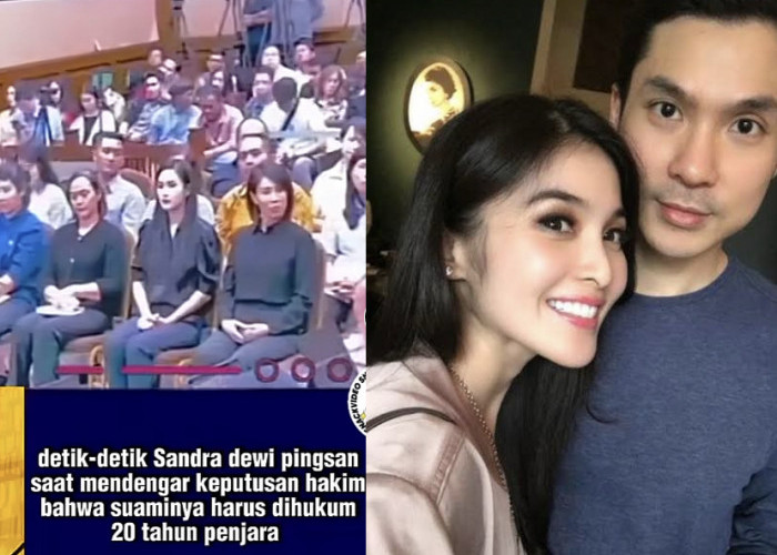 HEBOH! Beredar Video Detik-detik Sandra Dewi Jatuh Pingsan Saat Dengar Putusan Hakim Penjara 20 Tahun