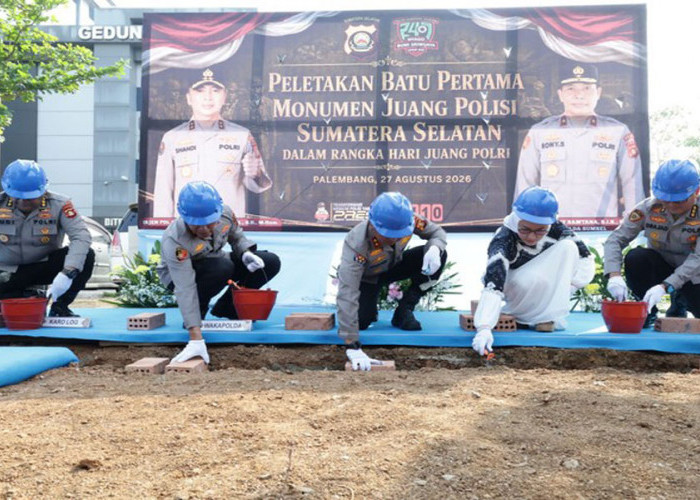 Pembangunan Monumen Juang Polisi Sumsel Dimulai, Ceritakan Perjalanan Polri di Masa Kemerdekaan