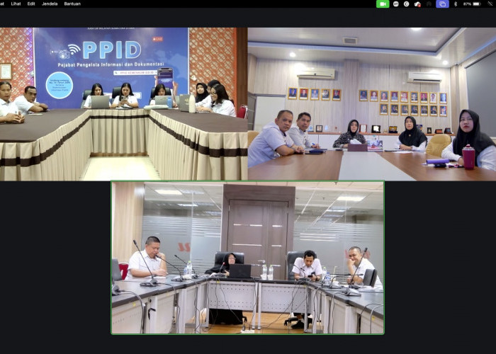 Tingkatkan Tata Kelola Arsip, Kanwil Kemenkum Sumsel Ikuti Pengawasan Daring